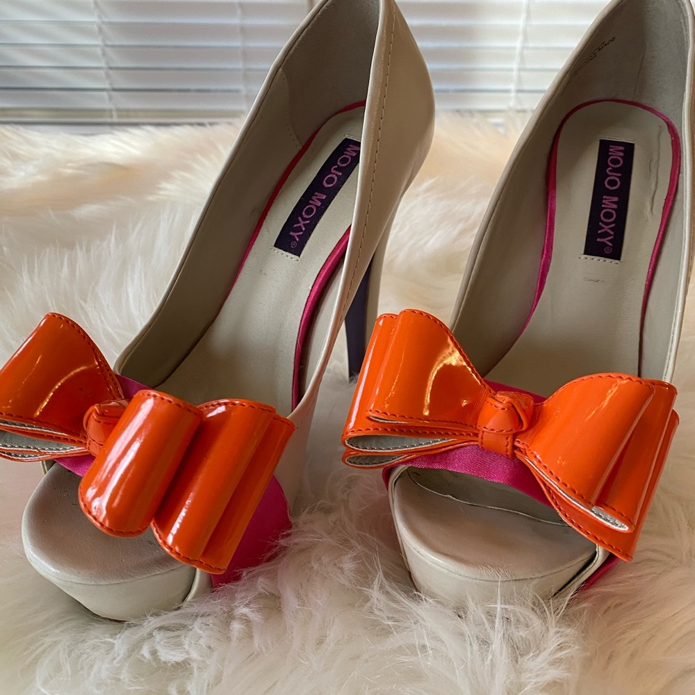 Mojo Moxy Pippa white leather pumps - Picture 5 of 7